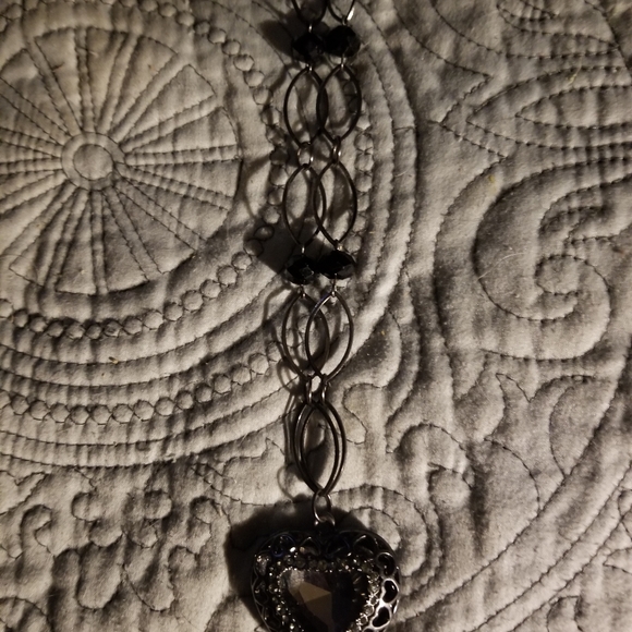 Heart necklace black - Picture 2 of 6